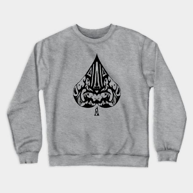 Ace of Spades Crewneck Sweatshirt by Ace20xd6